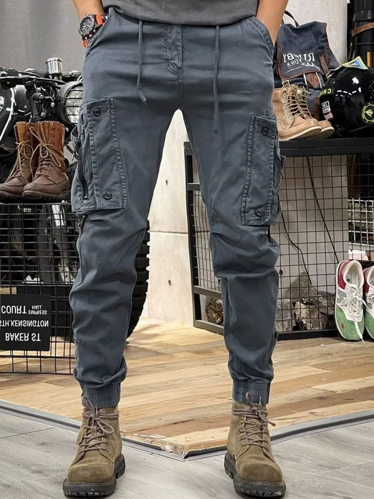 Marco - Stretch-Cargohose mit Taschen