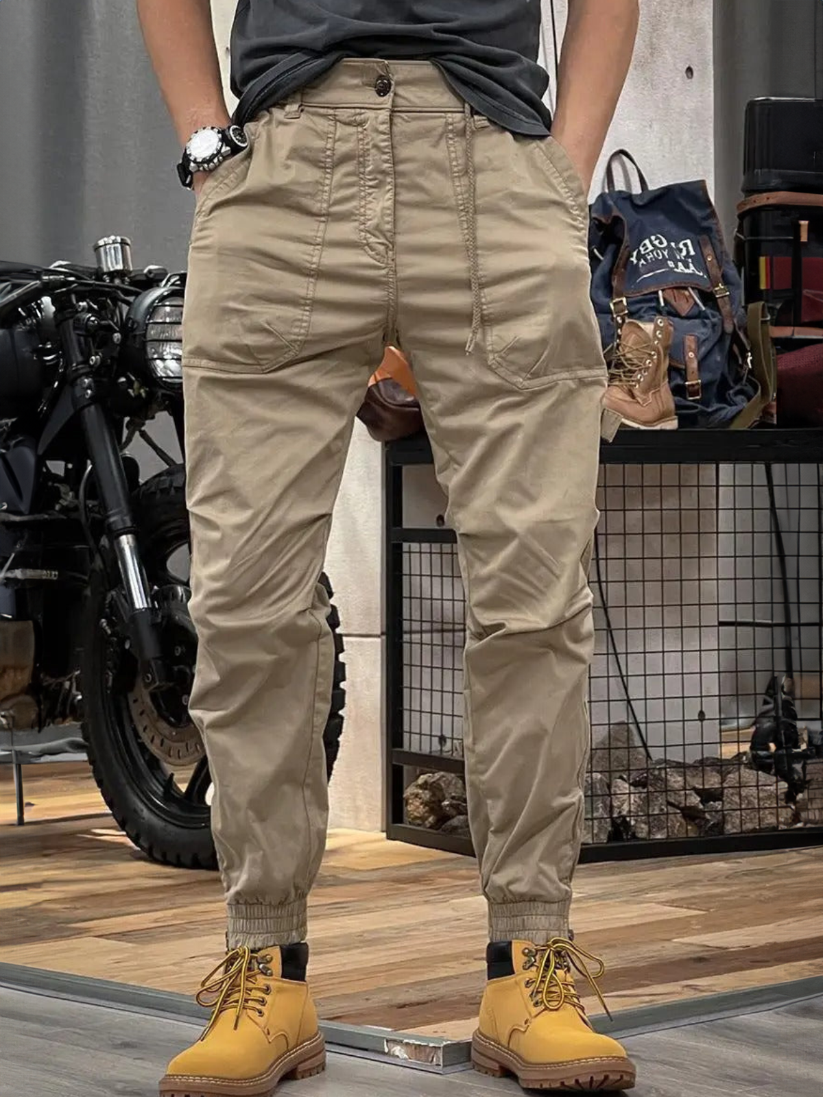 Marco - Stretch-Cargohose mit Taschen