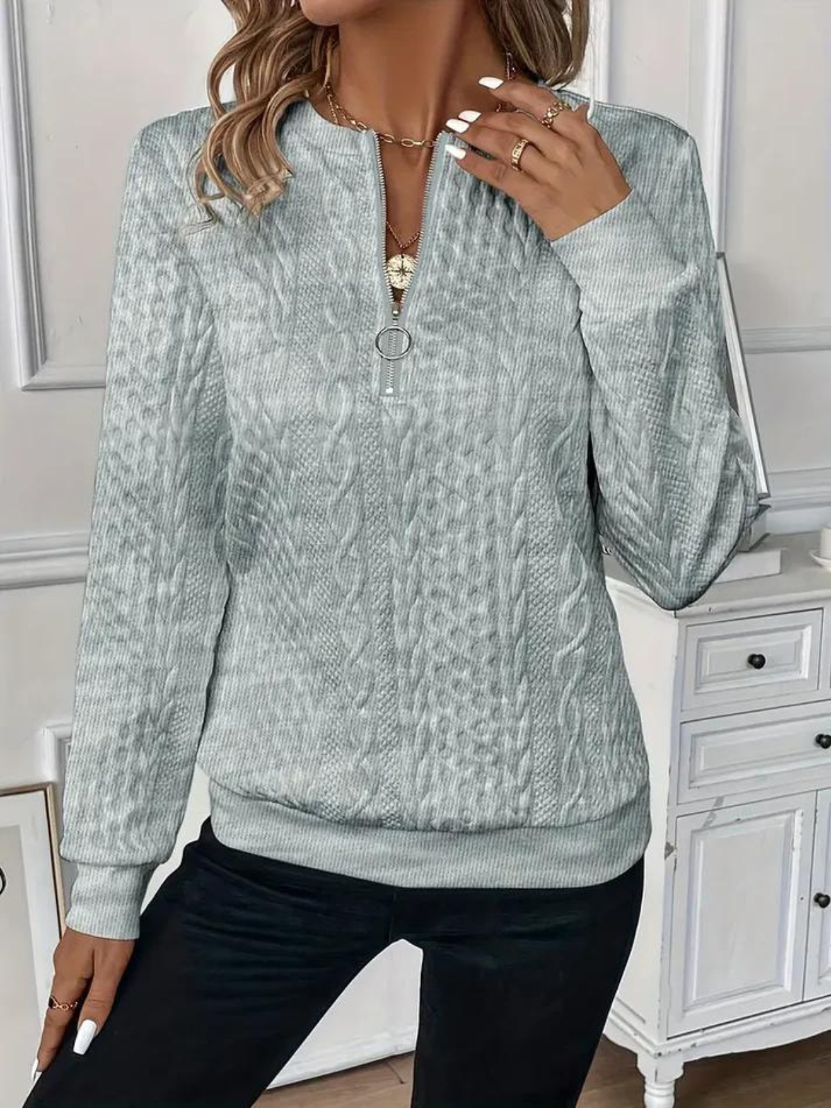 Molivio - Eleganter modischer Strickpullover