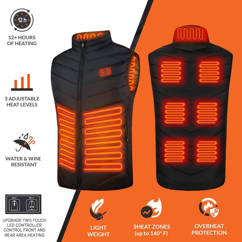 Warmer Pro™ - 2024 Two-Touch 15 Warmte Opties LED-controller Verwarmde Vest