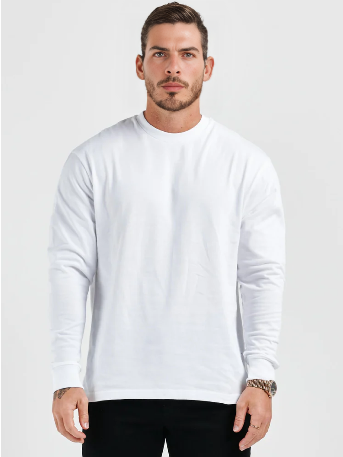 NERO - BASICS LANGARM-T-SHIRT