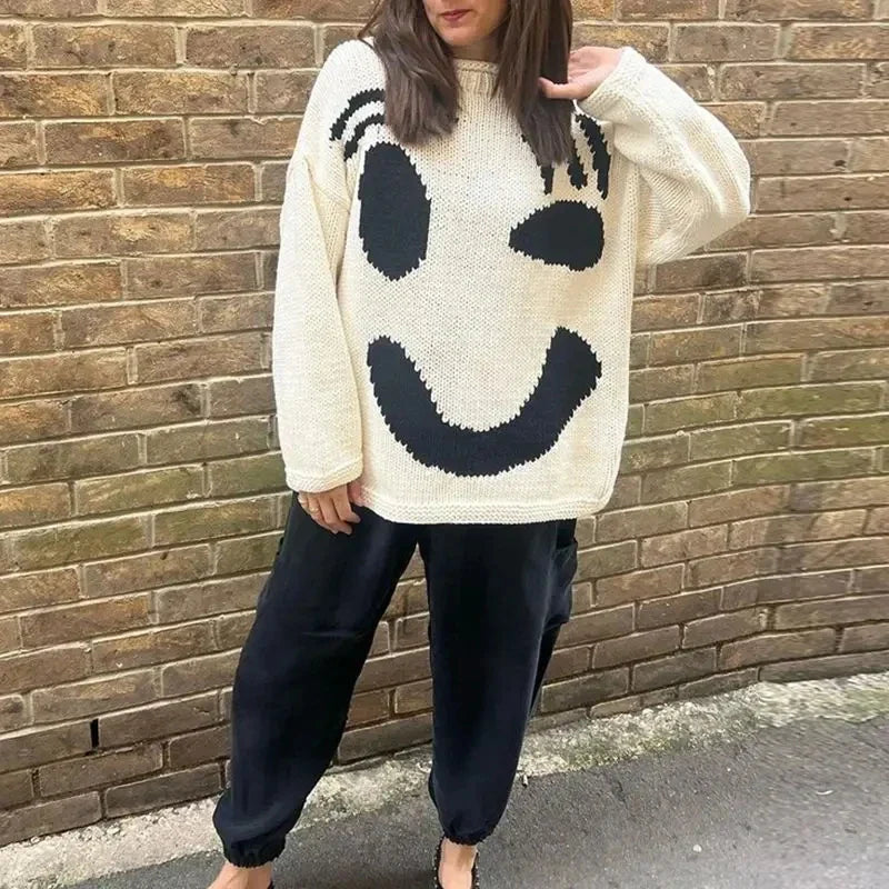 Nancy | übergroßer Boho-Pullover