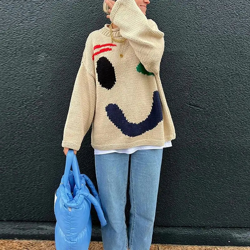 Nancy | übergroßer Boho-Pullover