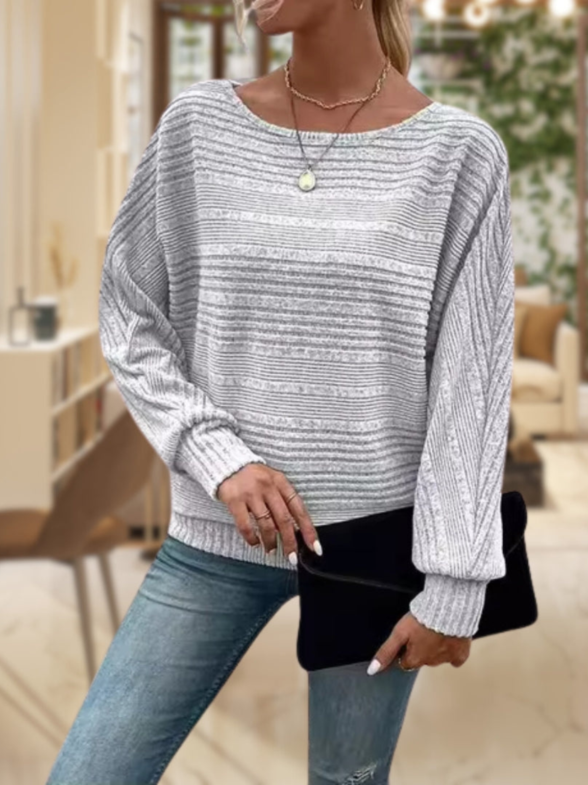 Anna - Strukturierter Pullover